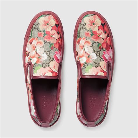 gucci bloom sneakers|gucci slip on sneakers women.